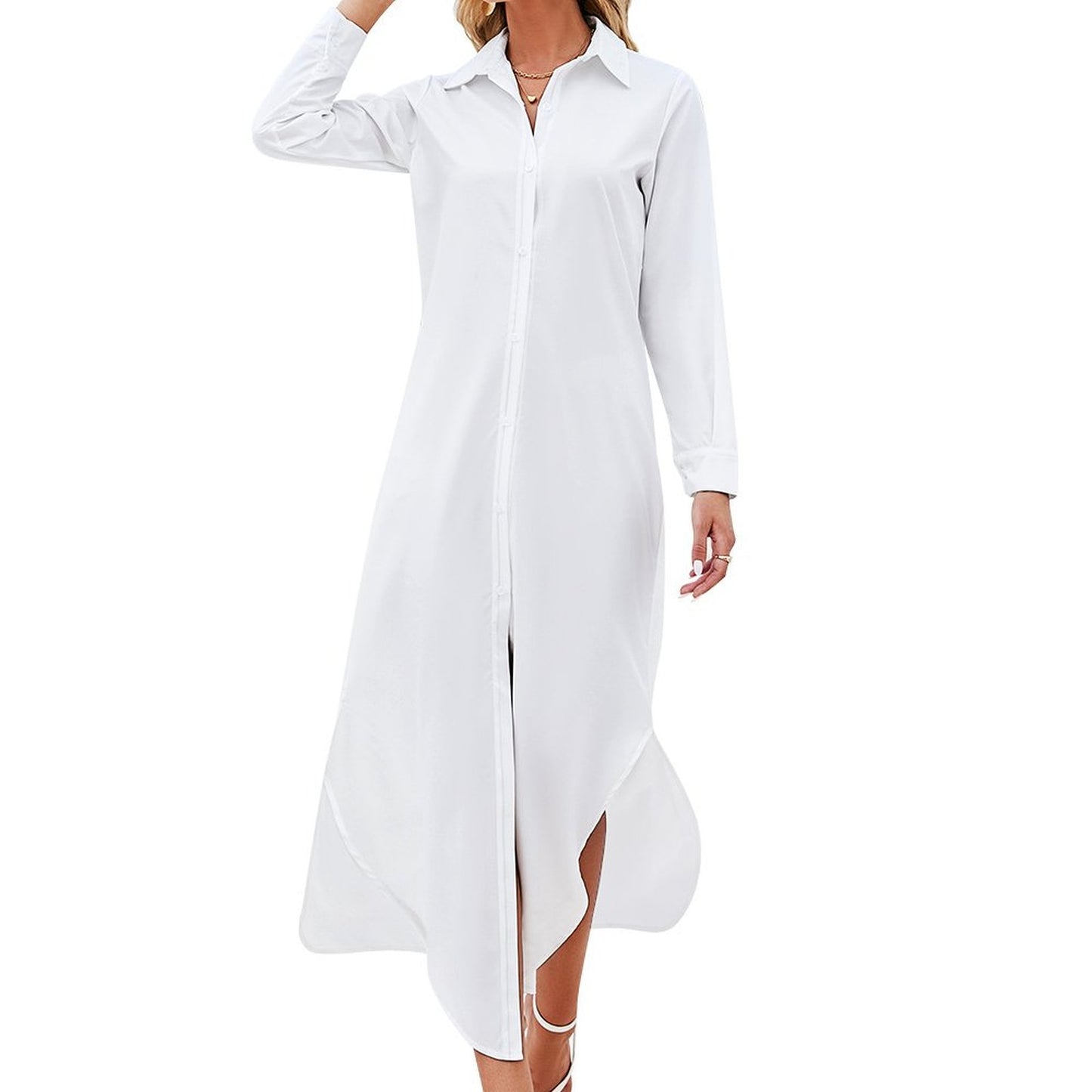 Button-Down Shirt Maxi Dress