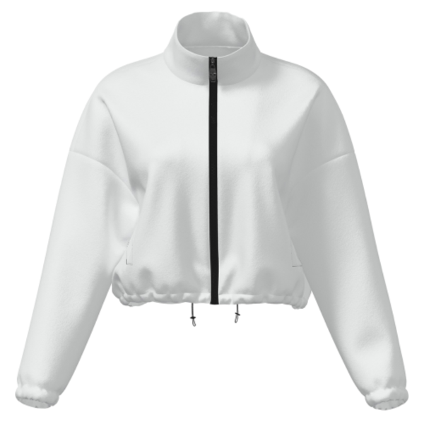 Cropped Fleece Zip Jacket