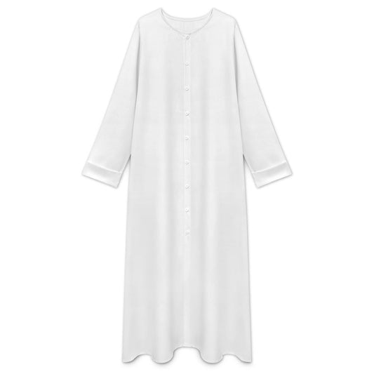 Women’s Long Sleeve Button-Down Maxi Abaya Dress