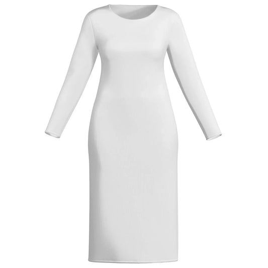 Women’s Long Sleeve Bodycon Midi Dress - Nogicle