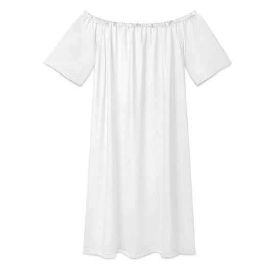 Women’s Off Shoulder Short Sleeve Dress - Nogicle