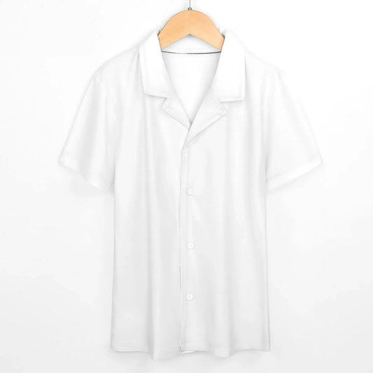 100% Cotton Boys’ Camp Collar Shirt - Nogicle