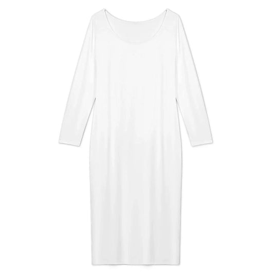 Women’s Scoop Neck Long Sleeve Maxi Dress - Nogicle