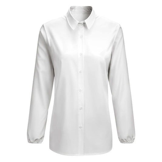 Women's Collared Button-Down Long Sleeve Blouse