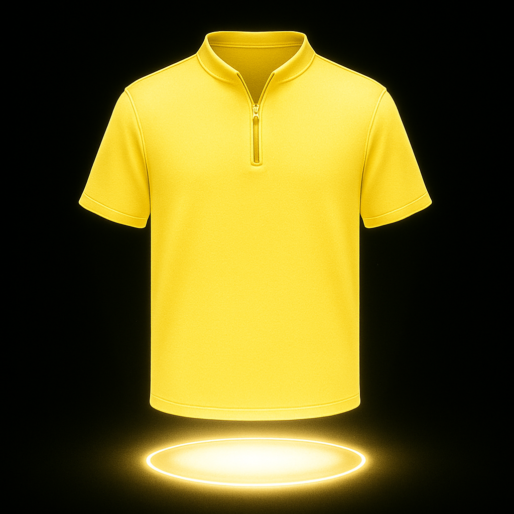Zip Front Active Tee
