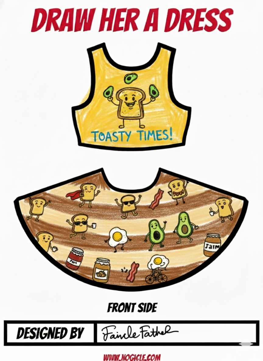 Draw Her a Kid’s Dress