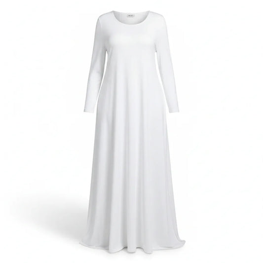 Women’s Plus Size Long Sleeve Maxi Dress - Nogicle