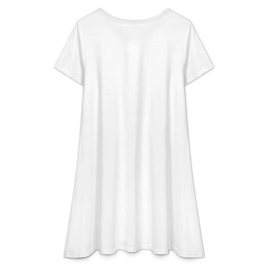 Women’s Crew Neck Short Sleeve Dress - Nogicle