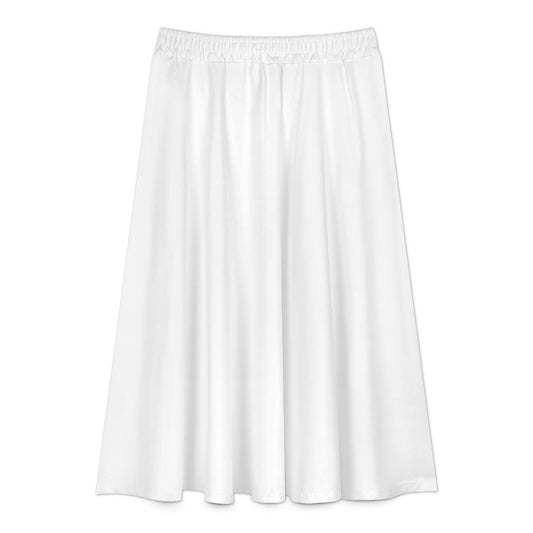 Women’s Elastic Waist Pleated Midi Skirt