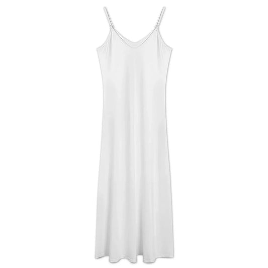 Women’s V-Neck Spaghetti Strap Maxi Dress - Nogicle