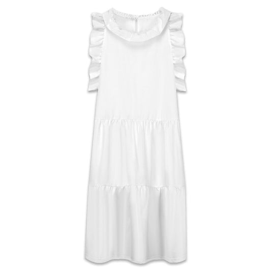 Women’s Ruffle Mock Neck High Waist Dress