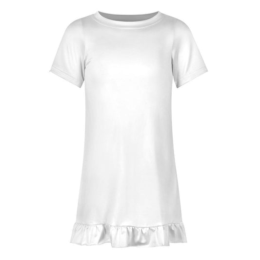Girls’ Short Sleeve Ruffle Dress