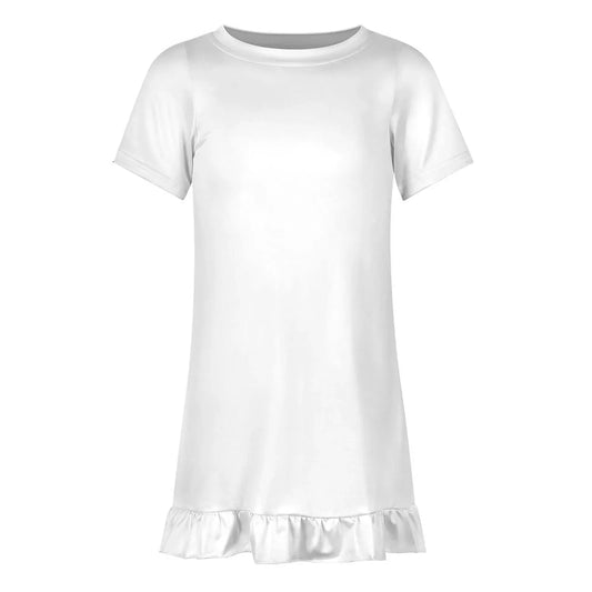 Girls’ Short Sleeve Ruffle Dress - Nogicle