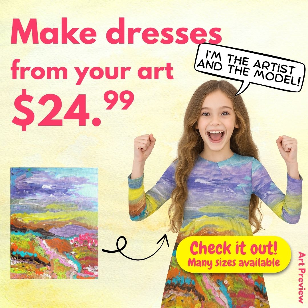 Custom Art Dresses for Girls