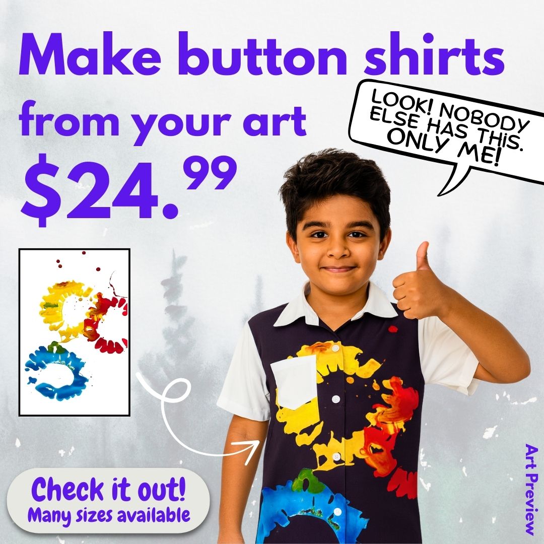 Custom Art Button Shirts