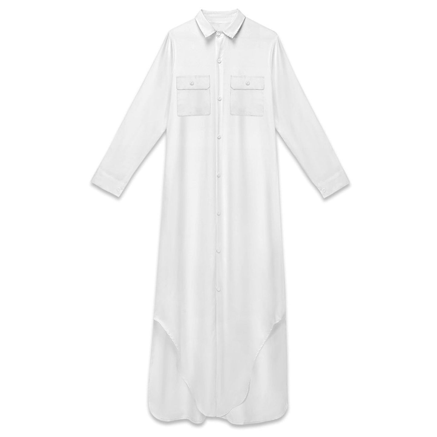 Women’s Long Sleeve Button-Down Shirt Dress