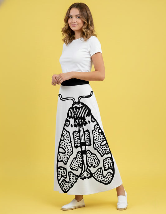 Women’s High Waist A-Line Maxi Skirt