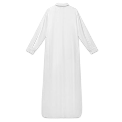 Women’s Long Sleeve Button-Down Shirt Dress