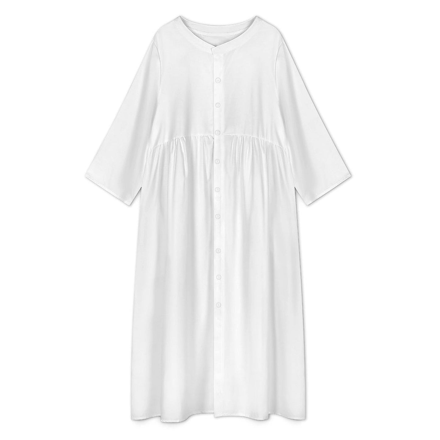 Women’s Button-Down Casual Midi Dress