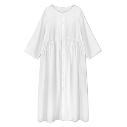 Women’s Button-Down Casual Midi Dress