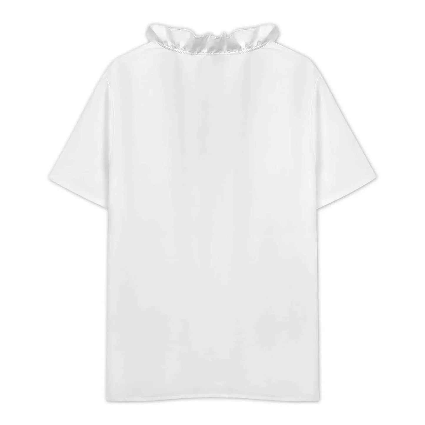 Women’s Ruffle Edge Short Sleeve Blouse - Nogicle