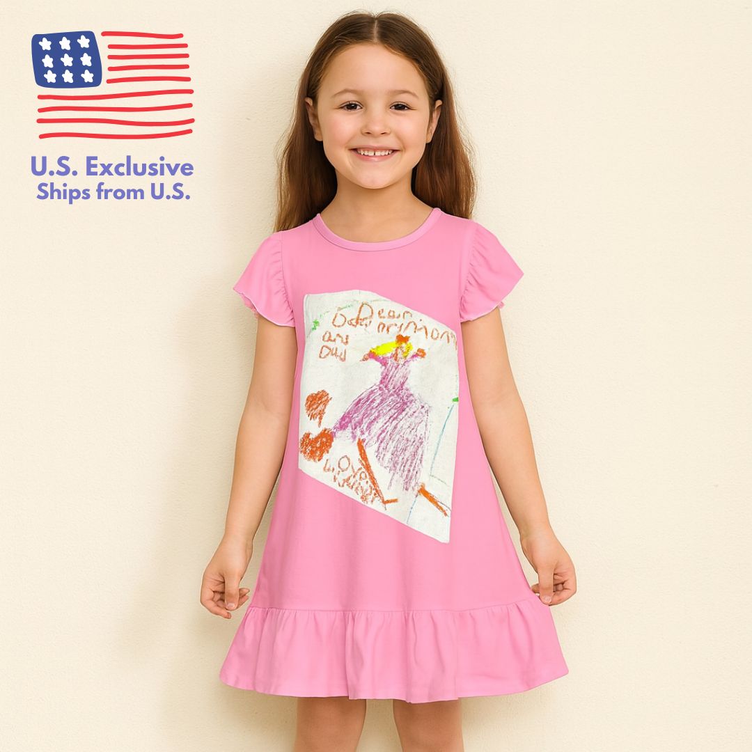 Girls’ Ruffle Hem Dress