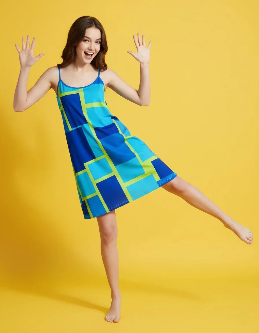 Women’s Casual Spaghetti Strap Dress - Nogicle