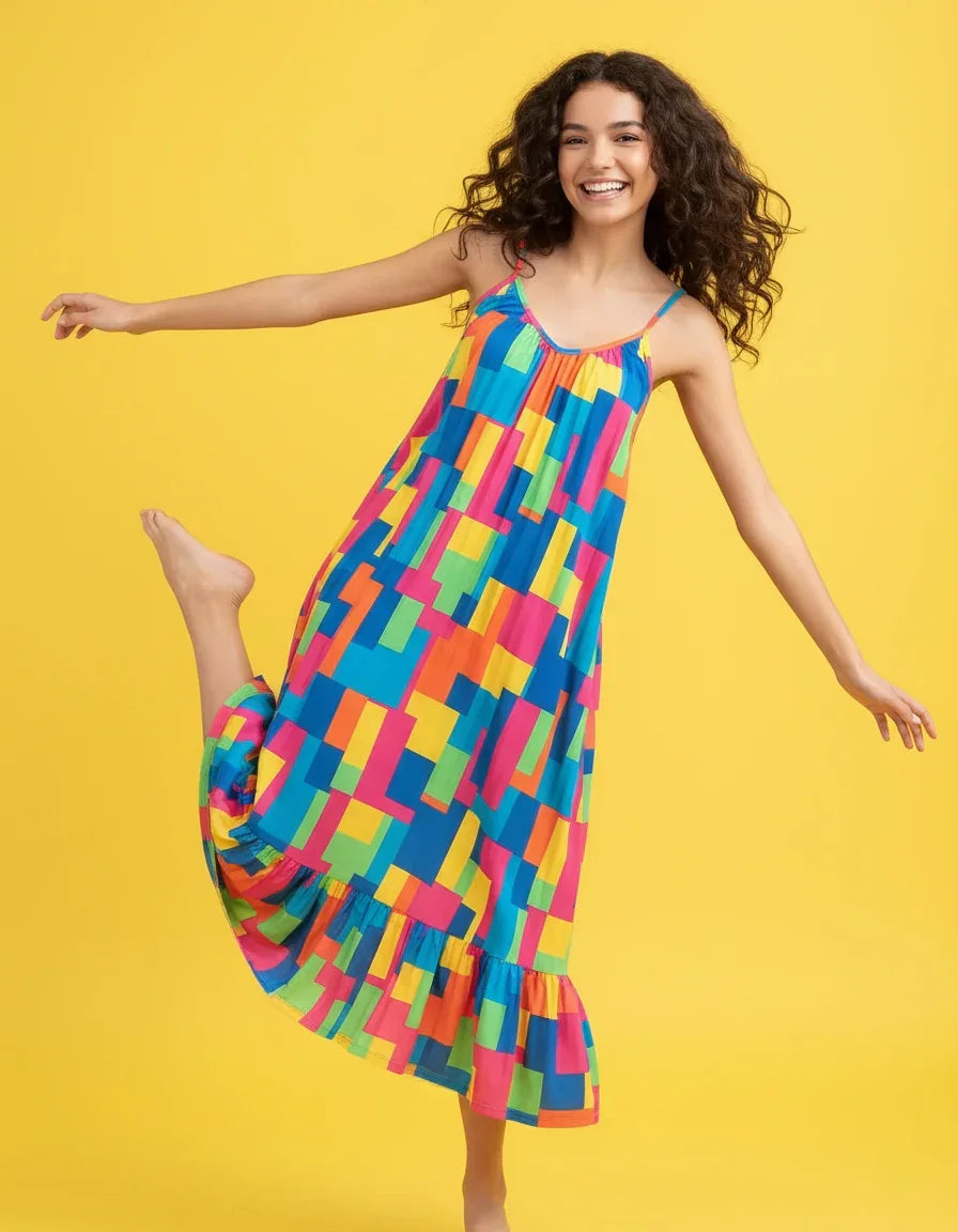 Women’s Spaghetti Strap Maxi Dress - Nogicle