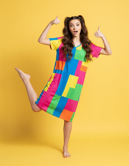 Women’s Casual V-Neck Midi Dress