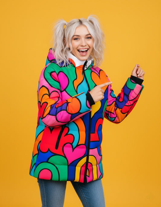 Women's Puffer Jacket with Hood