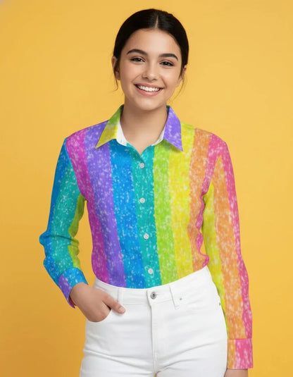 Women’s Classic Long Sleeve Button Shirt - Nogicle