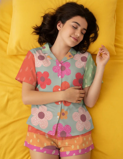 Women’s Short Sleeve Pajama Set - Nogicle