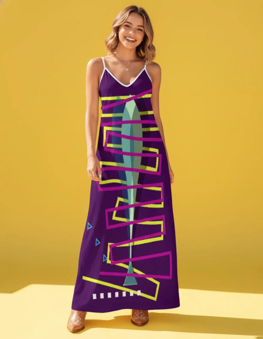 Women’s Strappy Long Maxi Dress - Nogicle