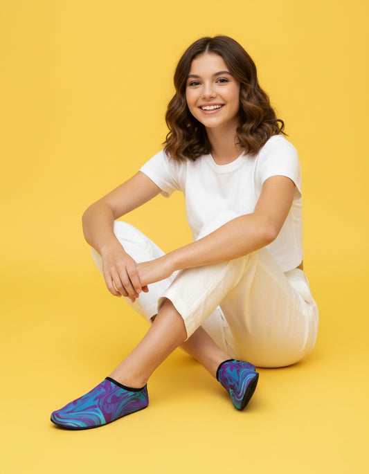 Women’s Lightweight Aqua Slip-Ons