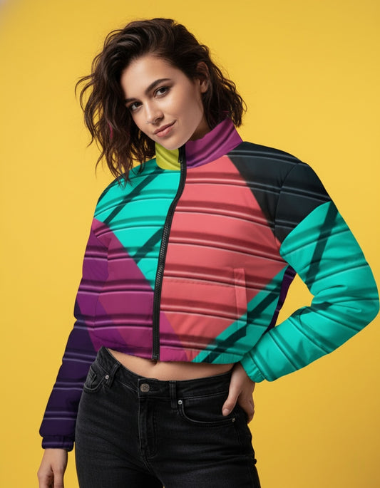 Women's Cropped Fleece Zip Jacket