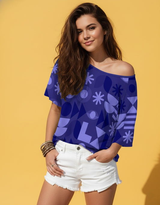 Women’s Off-Shoulder Loose Fit T-Shirt