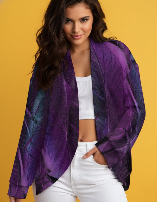 Women’s Drop Shoulder Open Front Cardigan