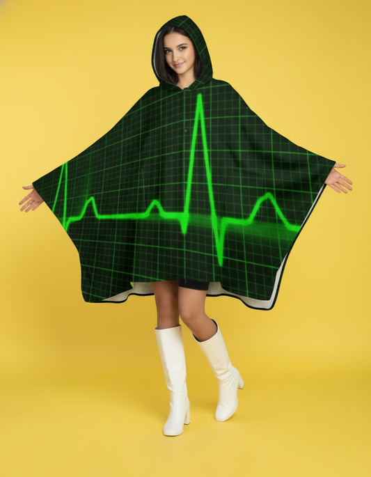 Adult Hooded Wearable Blanket with Pockets