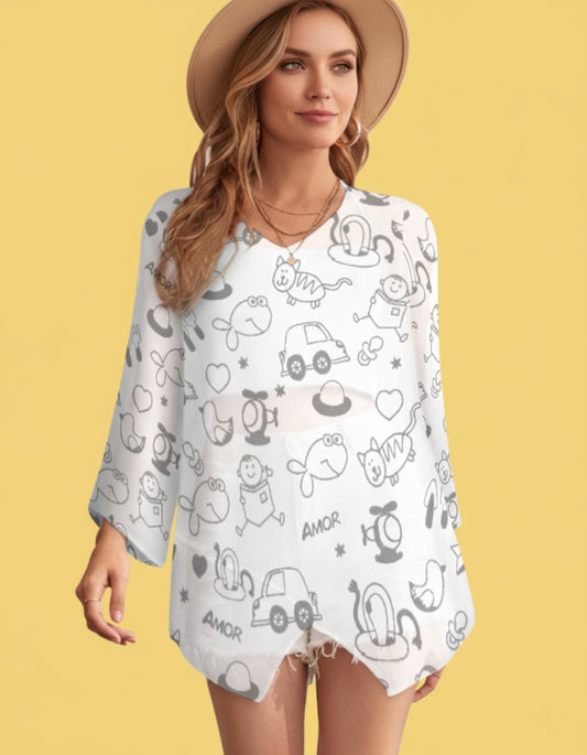 Women’s Loose Chiffon Blouse