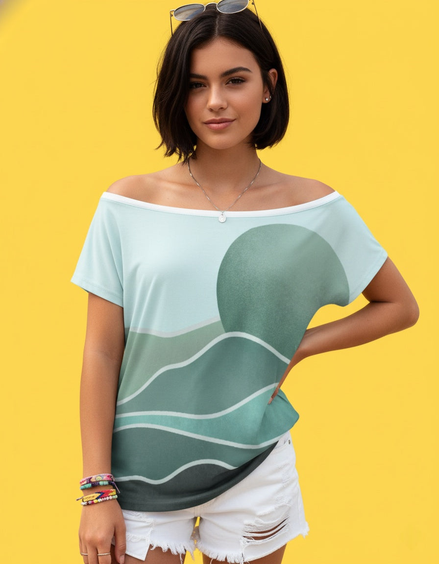 Women’s Off-Shoulder Short Sleeve Top