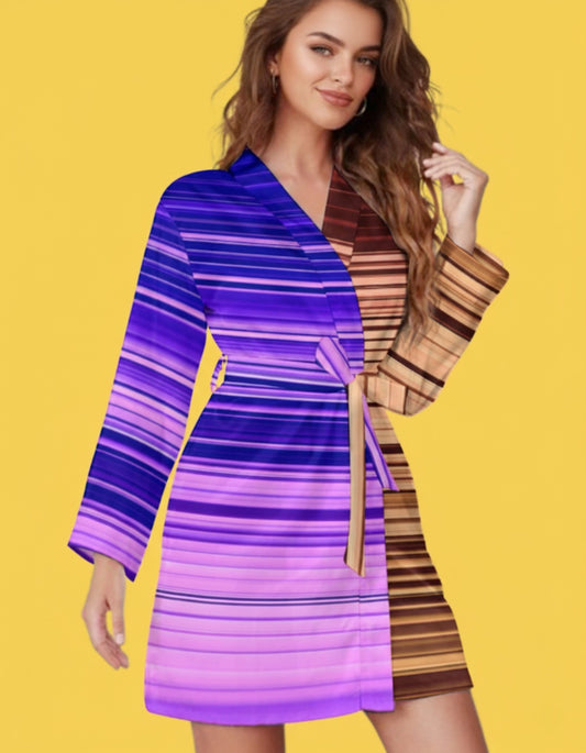 Women’s Satin Sleepwear Robe with Belt