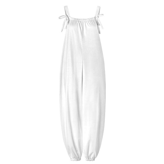 Women’s Loose Fit Bow Strap Jumpsuit