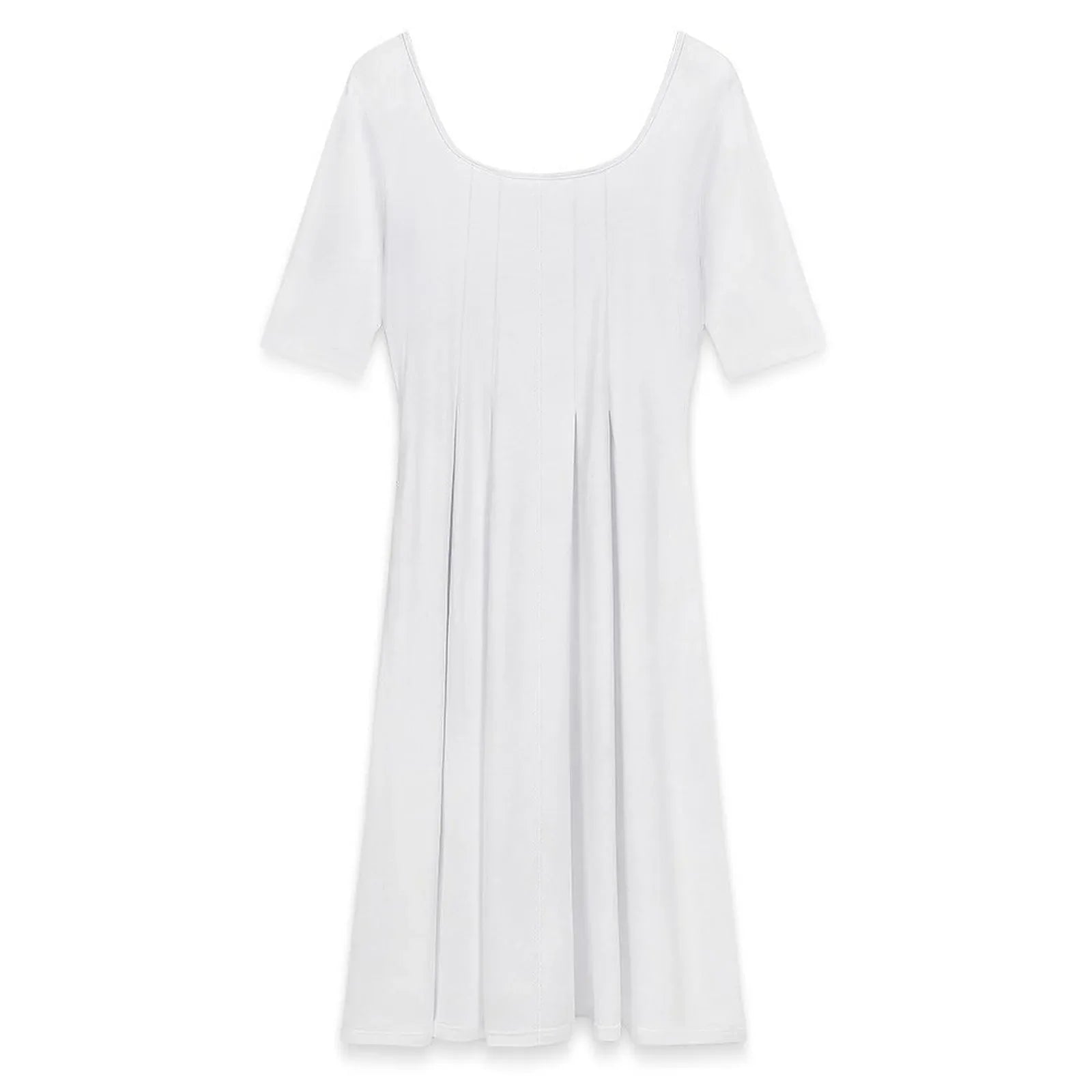 Women’s Half Sleeve A-Line Midi Dress - Nogicle