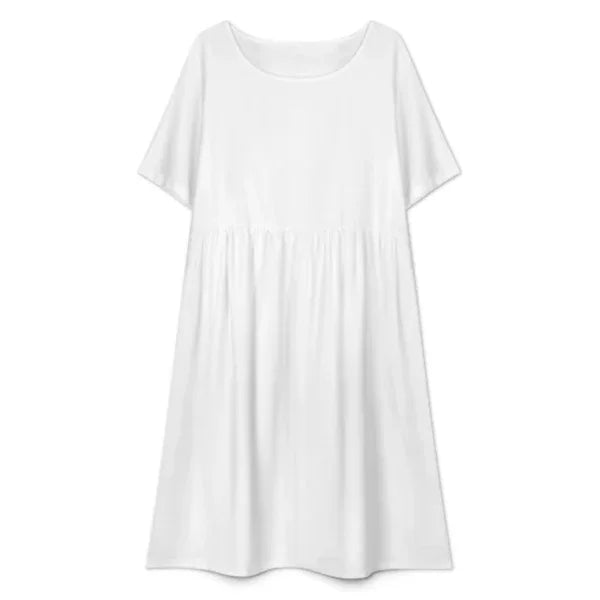 Women’s Round Neck Short Sleeve Dress - Nogicle
