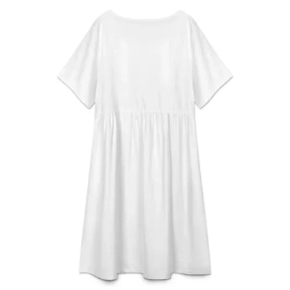 Women’s Round Neck Short Sleeve Dress - Nogicle