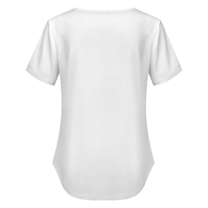Women’s Crisscross V-Neck Short Sleeve Tee