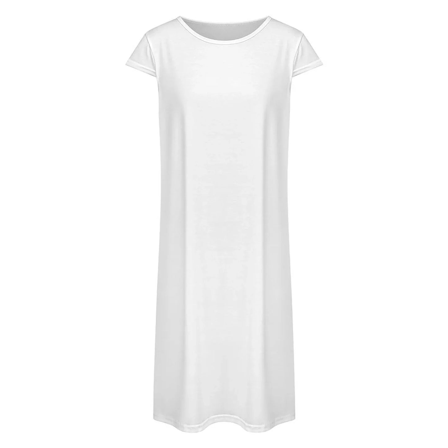 Women’s Short Sleeve A-Line Pocket Dress - Nogicle