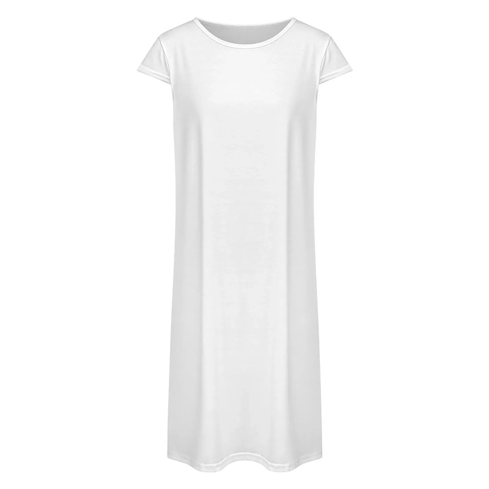 Women’s Short Sleeve A-Line Pocket Dress - Nogicle