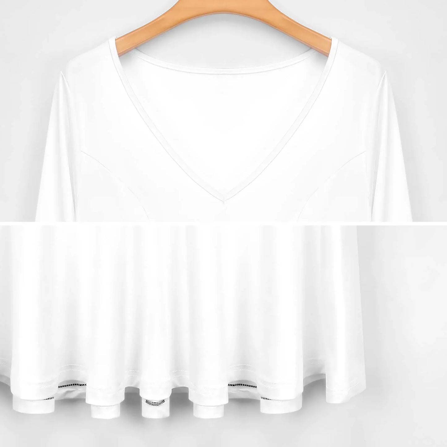 Women’s Plus Size Flowy V-Neck Dress - Nogicle