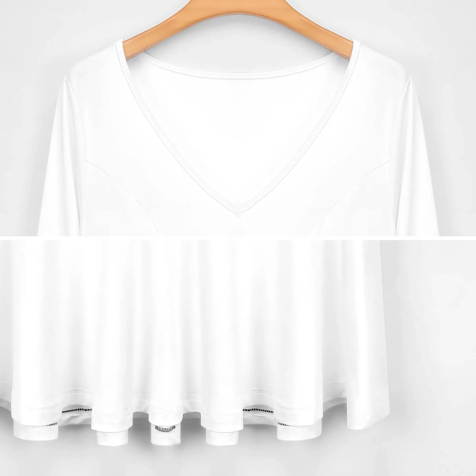 Women’s Plus Size Flowy V-Neck Dress - Nogicle